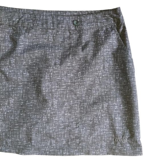 Avia Tennis/Golf/Sports Mini Skort Gray White S - Picture 3 of 8